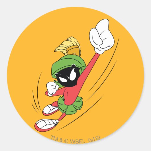 MARVIN THE MARTIAN™ Punch Ronde Sticker (Voorkant)