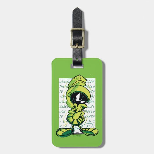 MARVIN THE MARTIAN™ Quote Sketch Bagagelabel (Voorkant verticaal)