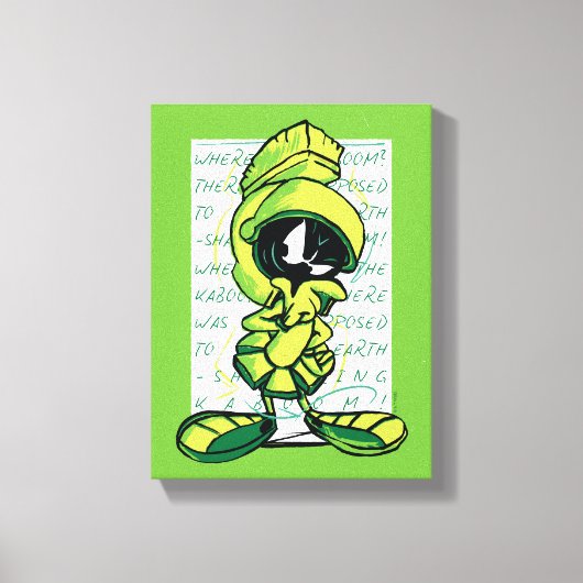 MARVIN THE MARTIAN™ Quote Sketch Canvas Afdruk (Voorkant)