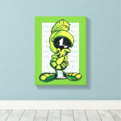 MARVIN THE MARTIAN™ Quote Sketch Canvas Afdruk (Insitu (Houten vloer))