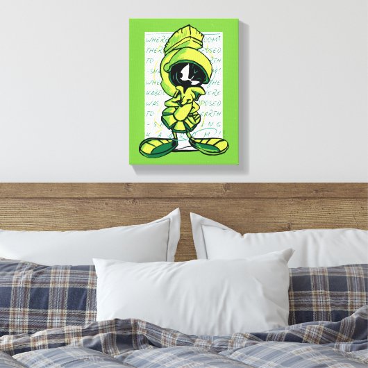 MARVIN THE MARTIAN™ Quote Sketch Canvas Afdruk (Insitu (Slaapkamer))