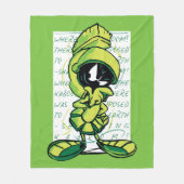 MARVIN THE MARTIAN™ Quote Sketch Fleece Deken (Voorkant)