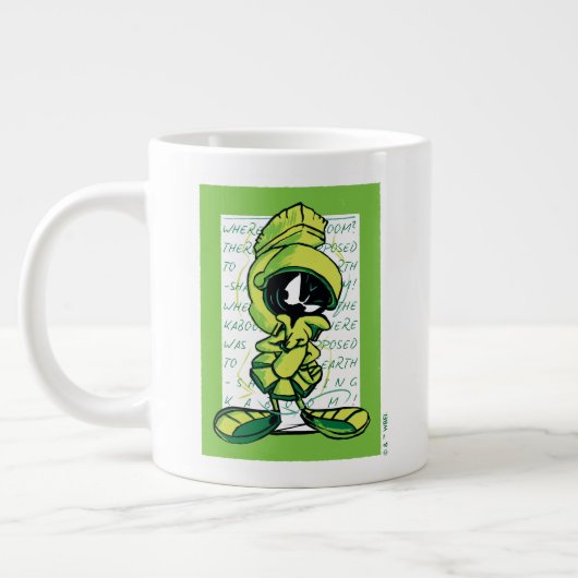 MARVIN THE MARTIAN™ Quote Sketch Grote Koffiekop (Links)