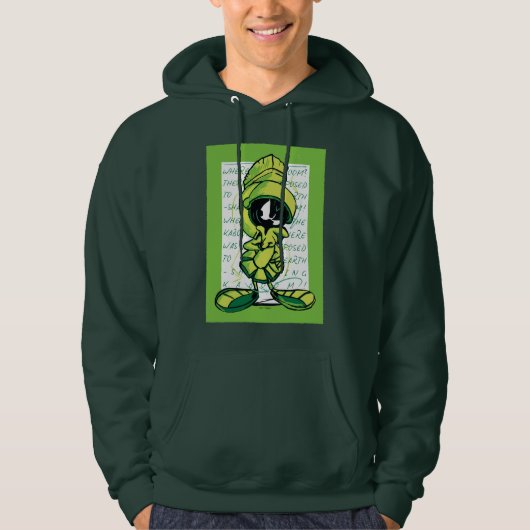 MARVIN THE MARTIAN™ Quote Sketch Hoodie (Voorkant)