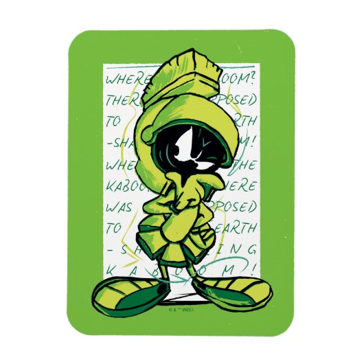 MARVIN THE MARTIAN™ Quote Sketch Magneet (Verticaal)