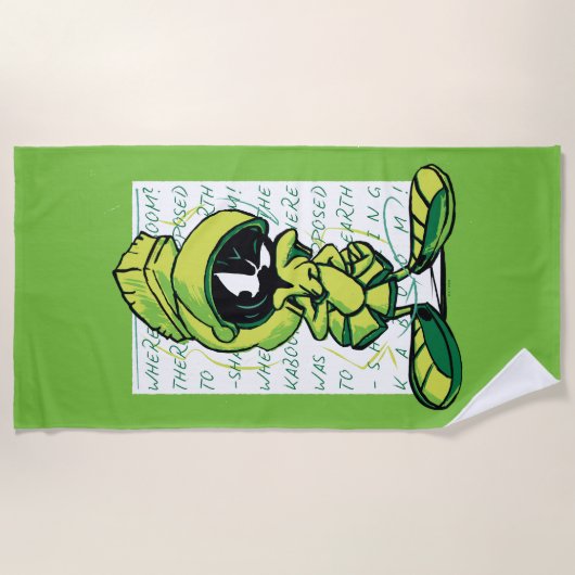 MARVIN THE MARTIAN™ Quote Sketch Strandlaken (Voorkant)