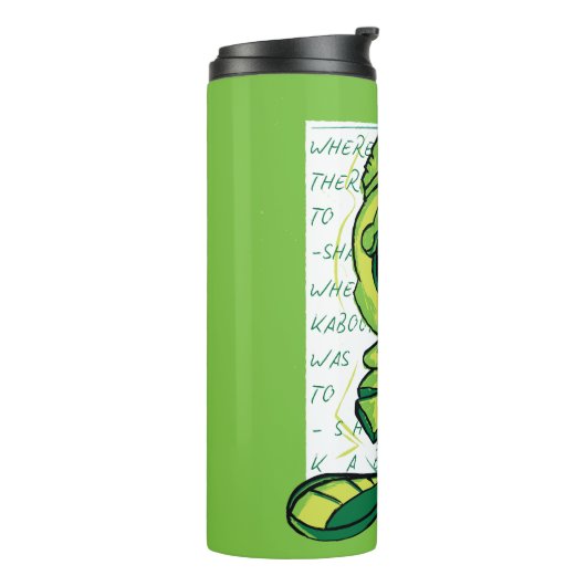 MARVIN THE MARTIAN™ Quote Sketch Thermosbeker (Gedraaid links)