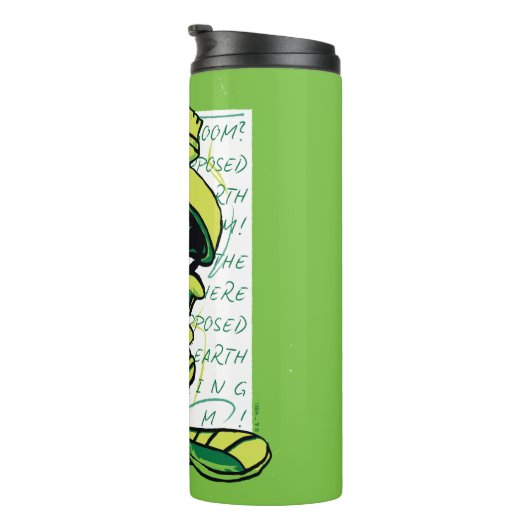 MARVIN THE MARTIAN™ Quote Sketch Thermosbeker (Geroteerd rechts)