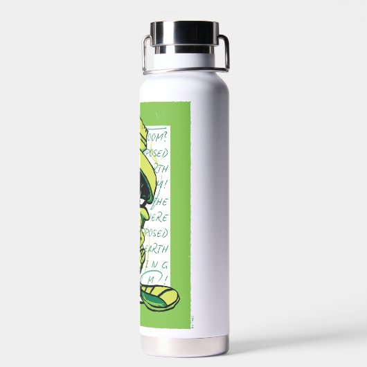 MARVIN THE MARTIAN™ Quote Sketch Waterfles (Achterkant)