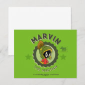 MARVIN THE MARTIAN™ Retro Lobbykaart Notitiekaartje (Voorkant / Achterkant)