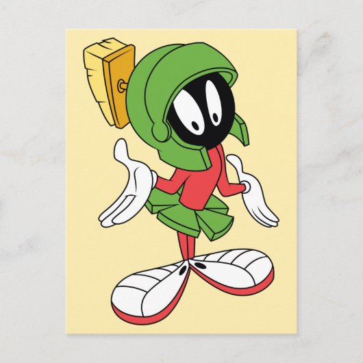 MARVIN THE MARTIAN™ Shrug Briefkaart (Voorkant)