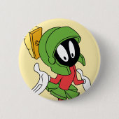 MARVIN THE MARTIAN™ Shrug Ronde Button 5,7 Cm (Voorkant)
