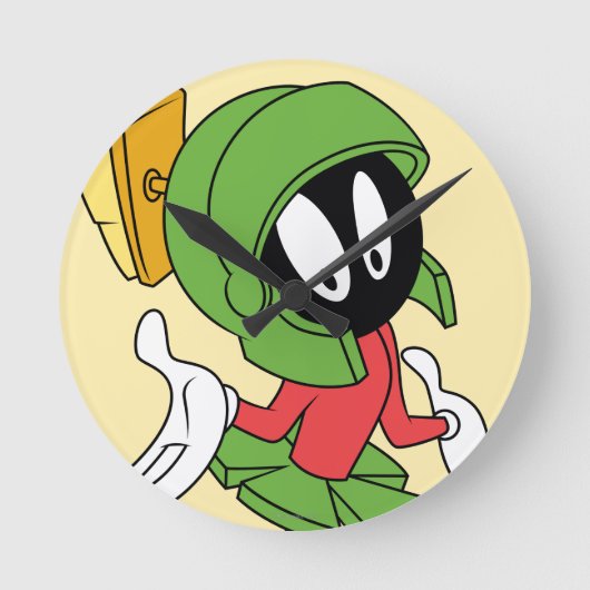 MARVIN THE MARTIAN™ Shrug Ronde Klok (Voorkant)