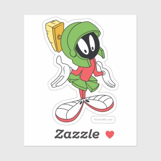 MARVIN THE MARTIAN™ Shrug Sticker (Vel)