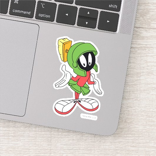 MARVIN THE MARTIAN™ Shrug Sticker (Detail)