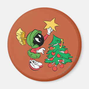 MARVIN THE MARTIAN™ ster op boom zetten Magneet
