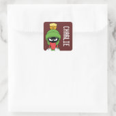 MARVIN THE MARTIAN™ Van streek Vierkante Sticker (Tas)