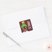 MARVIN THE MARTIAN™ Van streek Vierkante Sticker (Envelop)