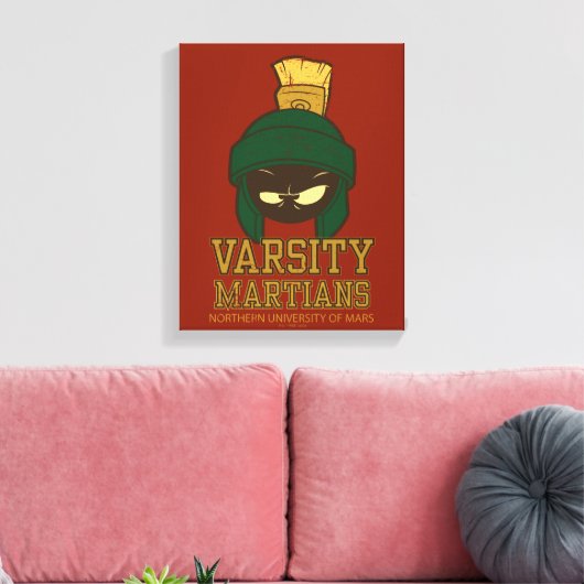 MARVIN THE MARTIAN™ Varsity Collegiate Graphic Canvas Afdruk (Insitu (Woonkamer))