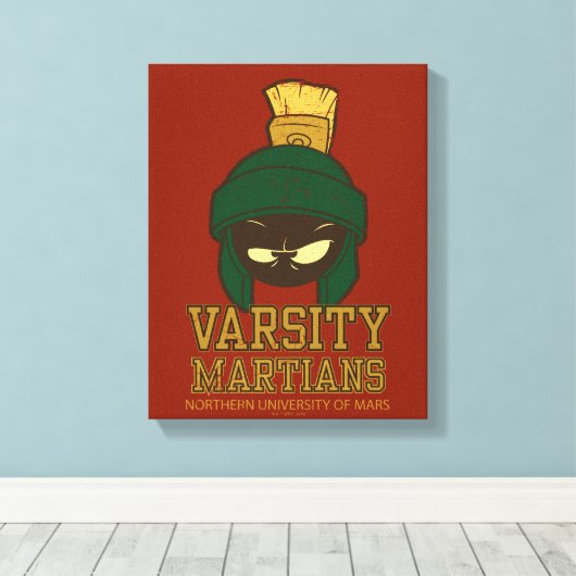 MARVIN THE MARTIAN™ Varsity Collegiate Graphic Canvas Afdruk (Insitu (Houten vloer))