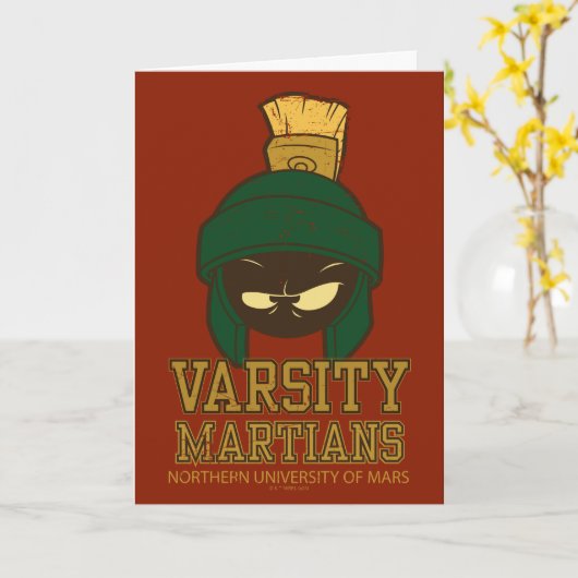 MARVIN THE MARTIAN™ Varsity Collegiate Graphic Kaart (Gele Bloem)