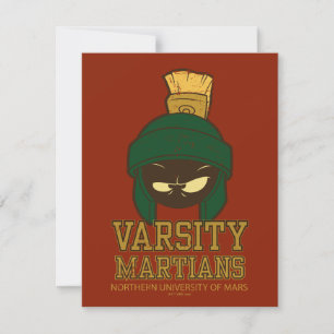 MARVIN THE MARTIAN™ Varsity Collegiate Graphic Notitiekaartje