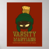 MARVIN THE MARTIAN™ Varsity Collegiate Graphic Poster (Voorkant)