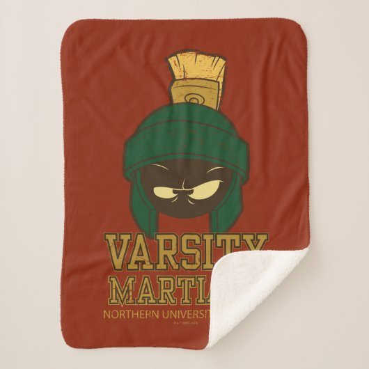 MARVIN THE MARTIAN™ Varsity Collegiate Graphic Sherpa Deken (Voorkant)