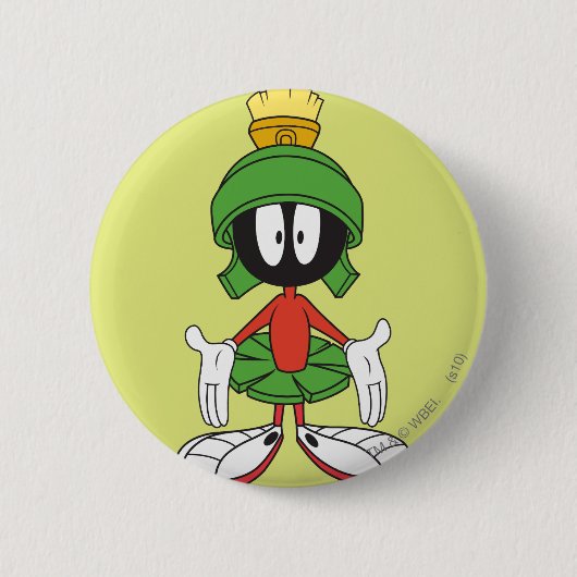 MARVIN THE MARTIAN™ Verward Ronde Button 5,7 Cm (Voorkant)