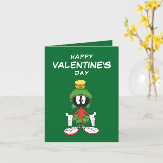 MARVIN THE MARTIAN™ Verward | Valentijnsdag Kaart (Gele Bloem)