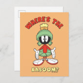 MARVIN THE MARTIAN™ Waar is de Kaboom? Briefkaart (Voorkant / Achterkant)