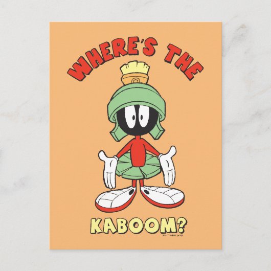 MARVIN THE MARTIAN™ Waar is de Kaboom? Briefkaart (Voorkant)