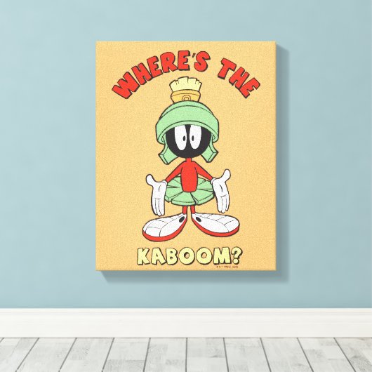 MARVIN THE MARTIAN™ Waar is de Kaboom? Canvas Afdruk (Insitu (Houten vloer))