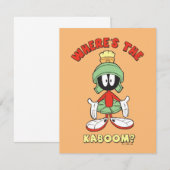 MARVIN THE MARTIAN™ Waar is de Kaboom? Notitiekaartje (Voorkant / Achterkant)