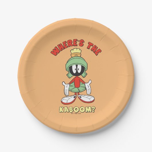 MARVIN THE MARTIAN™ Waar is de Kaboom? Papieren Bordje (Voorkant)