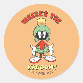MARVIN THE MARTIAN™ Waar is de Kaboom? Ronde Sticker