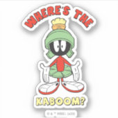 MARVIN THE MARTIAN™ Waar is de Kaboom? Sticker (Voorkant)