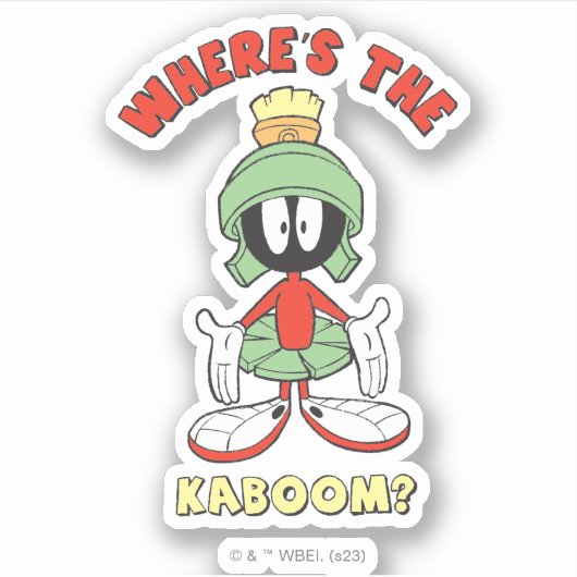 MARVIN THE MARTIAN™ Waar is de Kaboom? Sticker (Voorkant)