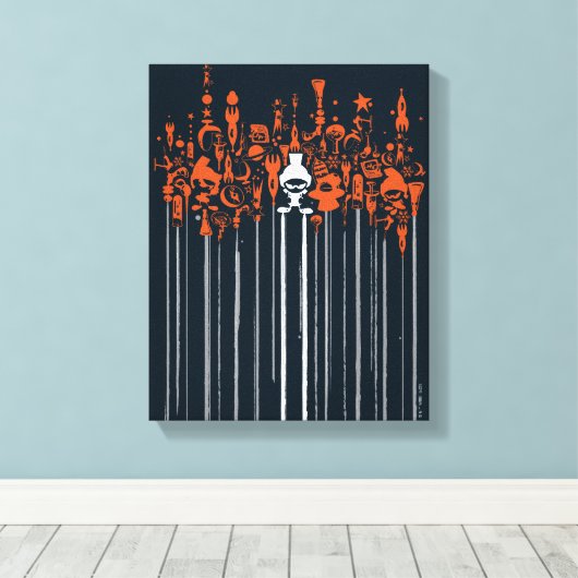 MARVIN THE MARTIAN™ Wapens of Mass Destruction Canvas Afdruk (Insitu (Houten vloer))
