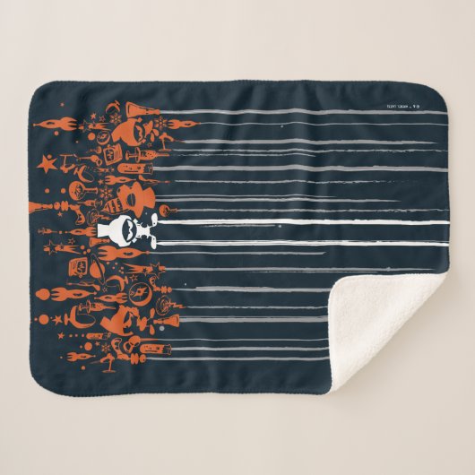 MARVIN THE MARTIAN™ Wapens of Mass Destruction Sherpa Deken (Voorkant (horizontaal))