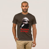 Marx: Aan het werk! (Alleen voor) T-shirt (Voorkant volledig)