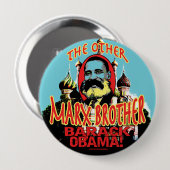 Marx Brother anti Obama Shirt Ronde Button 4,0 Cm (Voorkant /achterkant)