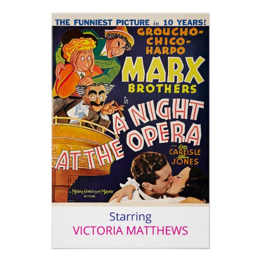 Marx Brothers Personalized Star Movie Poster (Voorkant)