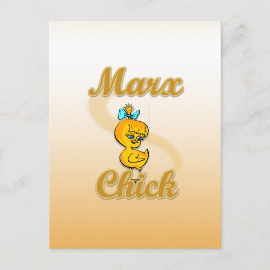 Marx Chick Briefkaart (Voorkant)