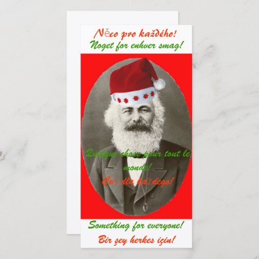 Marx Christmas Kaart (Voorkant / Achterkant)