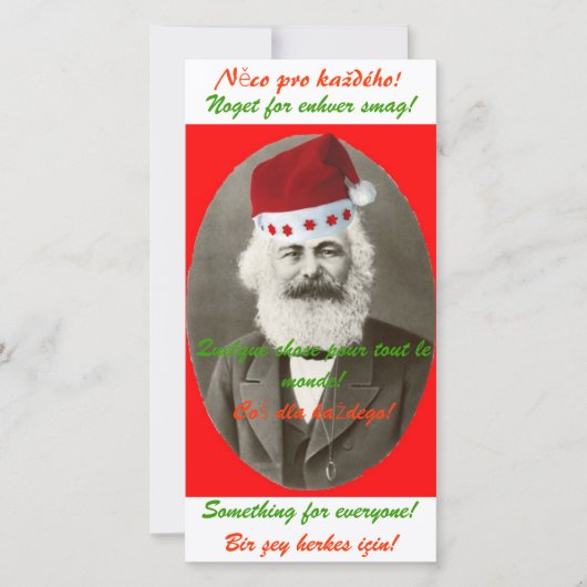 Marx Christmas Kaart (Voorkant)