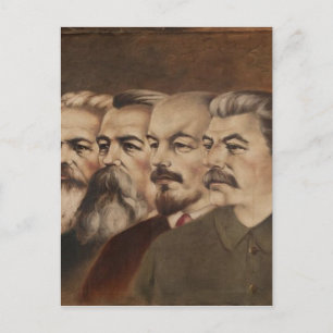 Marx, Engels, Lenin, and Stalin Briefkaart