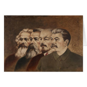 Marx, Engels, Lenin en Stalin