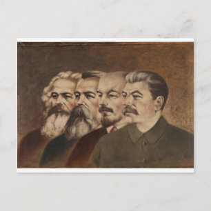 Marx, Engels, Lenin en Stalin Briefkaart