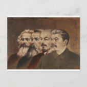 Marx, Engels, Lenin en Stalin Briefkaart (Voorkant)